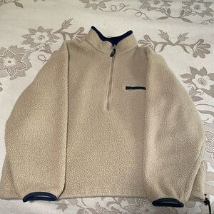 Men’s Vintage LLBean XL fleece pullover quarter zip 1995